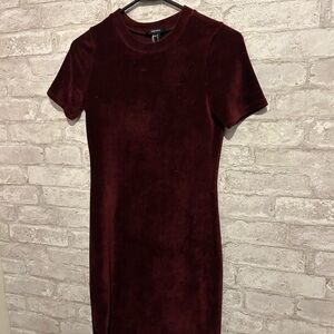Forever 21 Rich Burgundy Mini Dress
